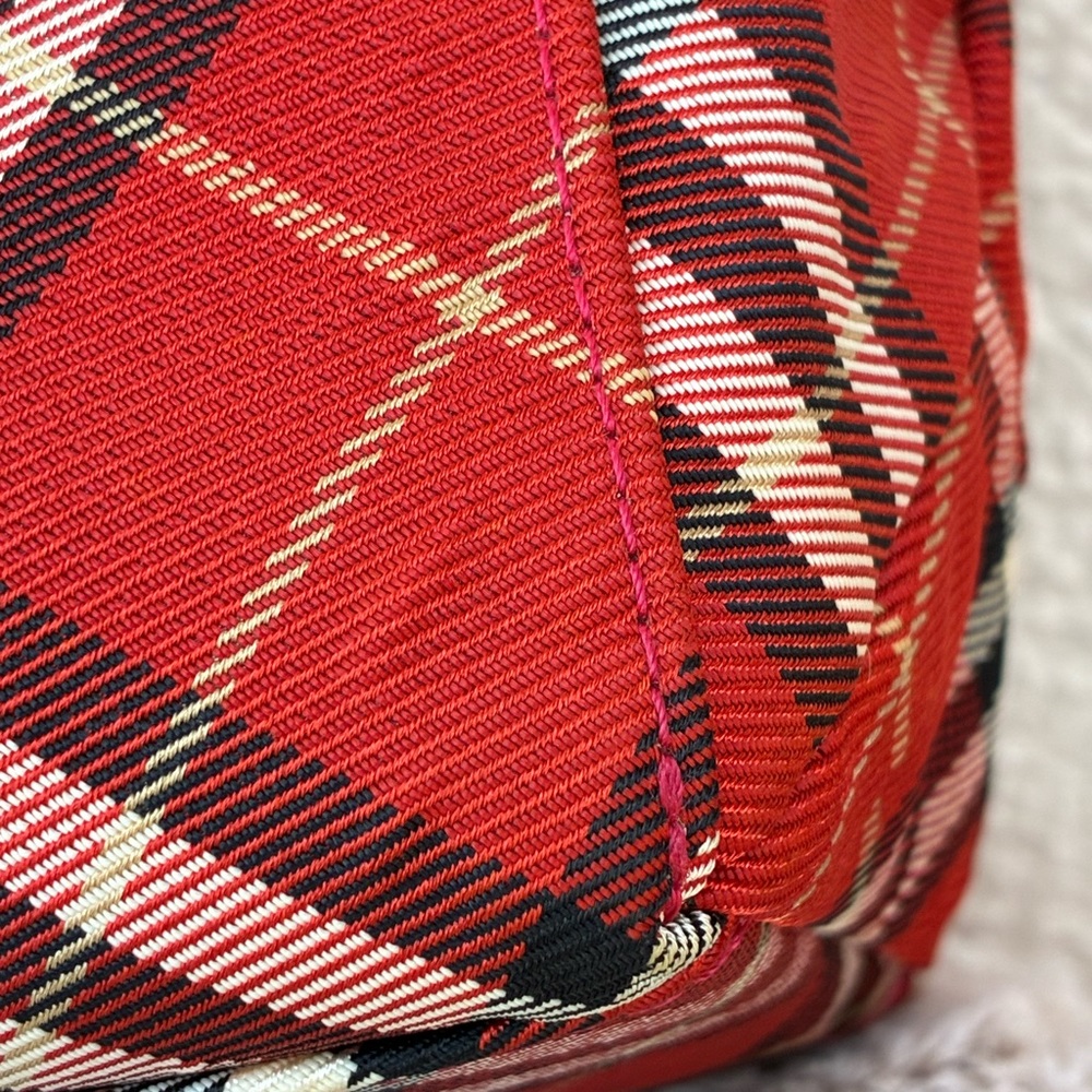 ❤️ Burberry Red Plaid Shoulder Bag - Picture 15 of 17